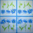 BLS-265 Flowers Others - 3-ply (blue)